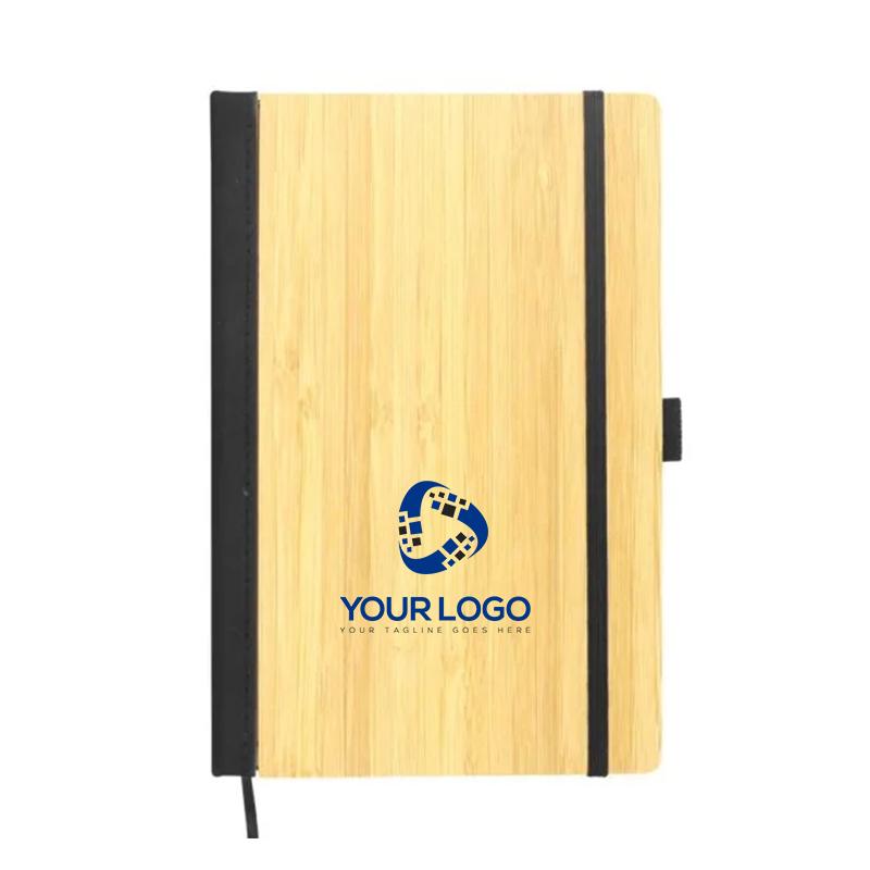 Real Bamboo Notebook With Logo